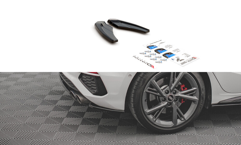 Heck Ansatz Flaps Diffusor V.1 für Audi S3 8Y   Maxton Design