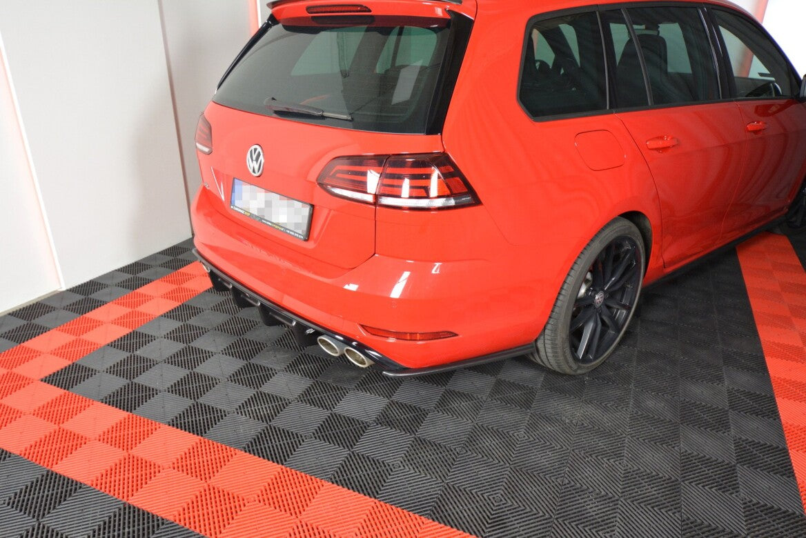 Heck Ansatz Flaps Diffusor V.1 für VW GOLF 7 R VARIANT FACELIFT   Maxton Design