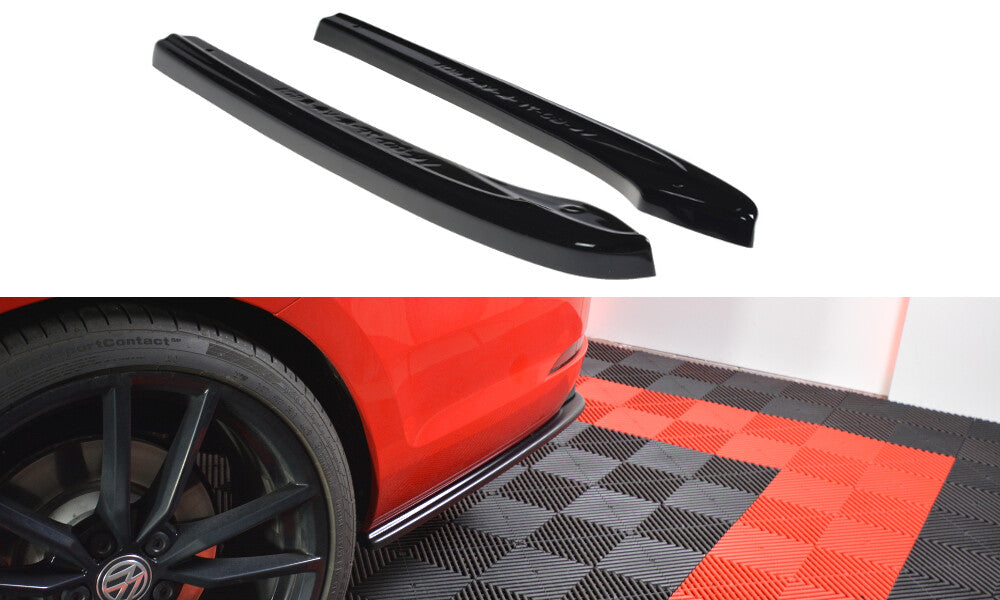 Heck Ansatz Flaps Diffusor V.1 für VW GOLF 7 R VARIANT FACELIFT   Maxton Design
