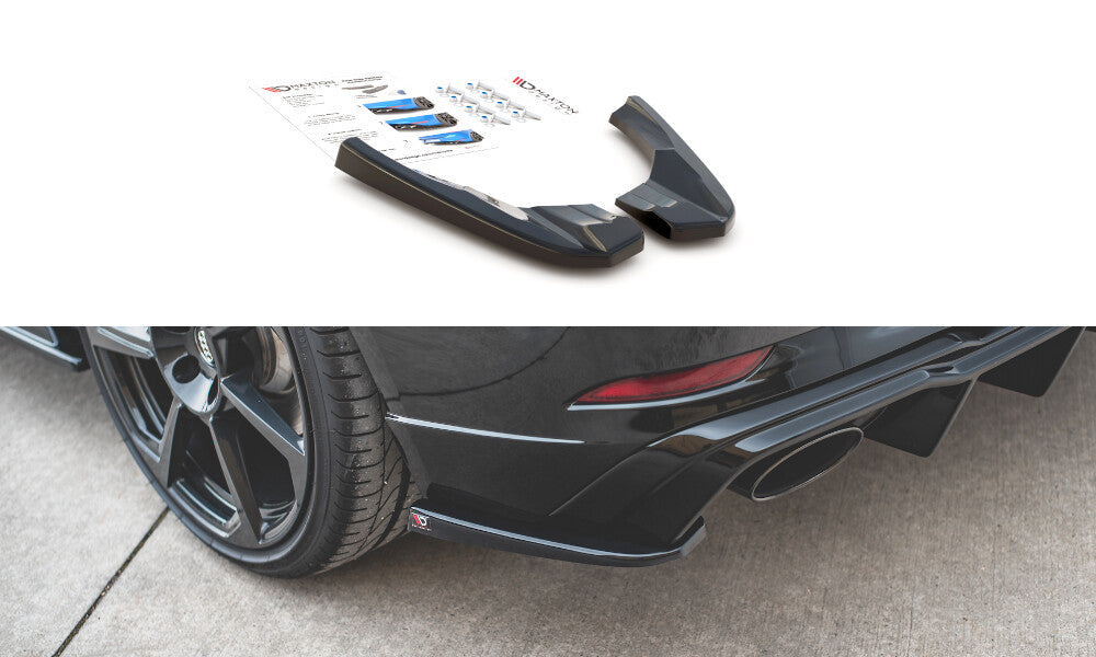Heck Ansatz Flaps Diffusor V.2 für Audi RS3 8V Sportback Facelift   Maxton Design