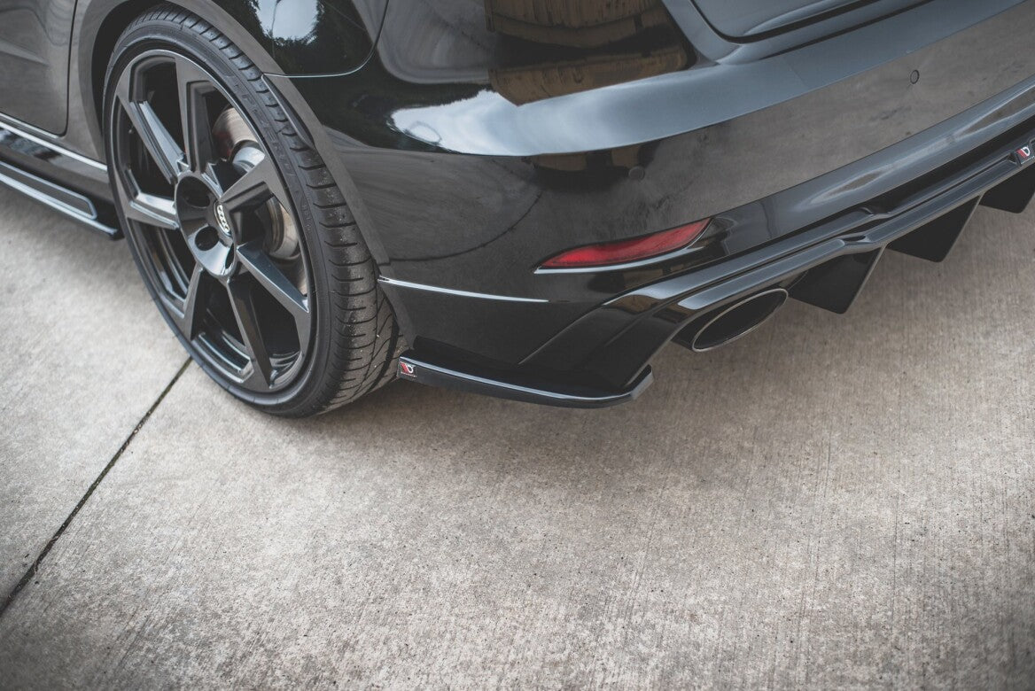 Heck Ansatz Flaps Diffusor V.2 für Audi RS3 8V Sportback Facelift   Maxton Design