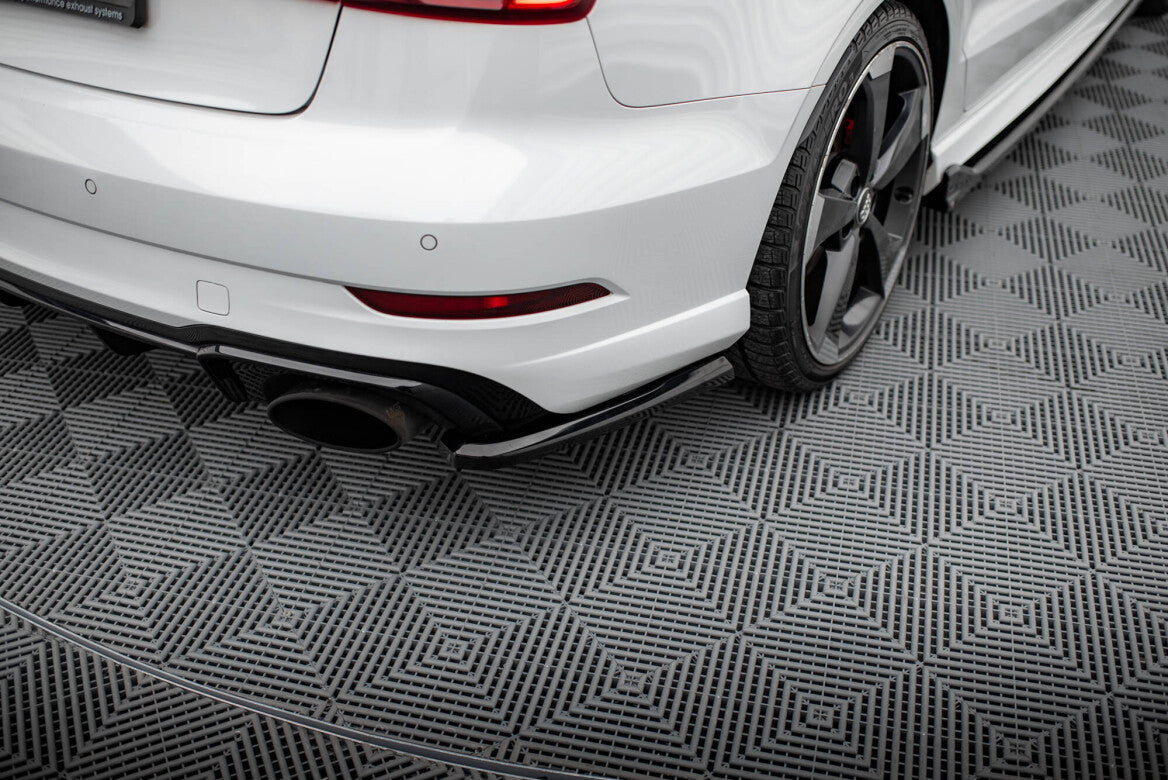 Heck Ansatz Flaps Diffusor V.2 für Audi RS3 Limousine 8V Facelift   Maxton Design