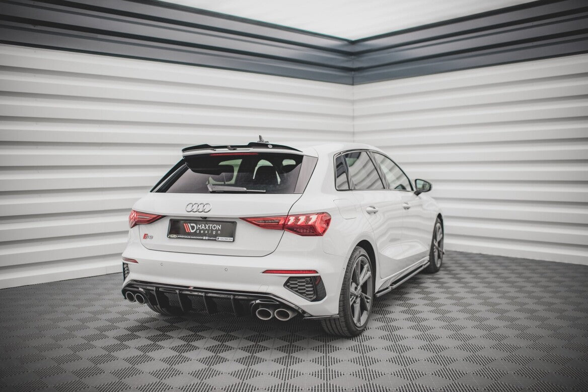 Heck Ansatz Flaps Diffusor V.2 für Audi S3 8Y   Maxton Design