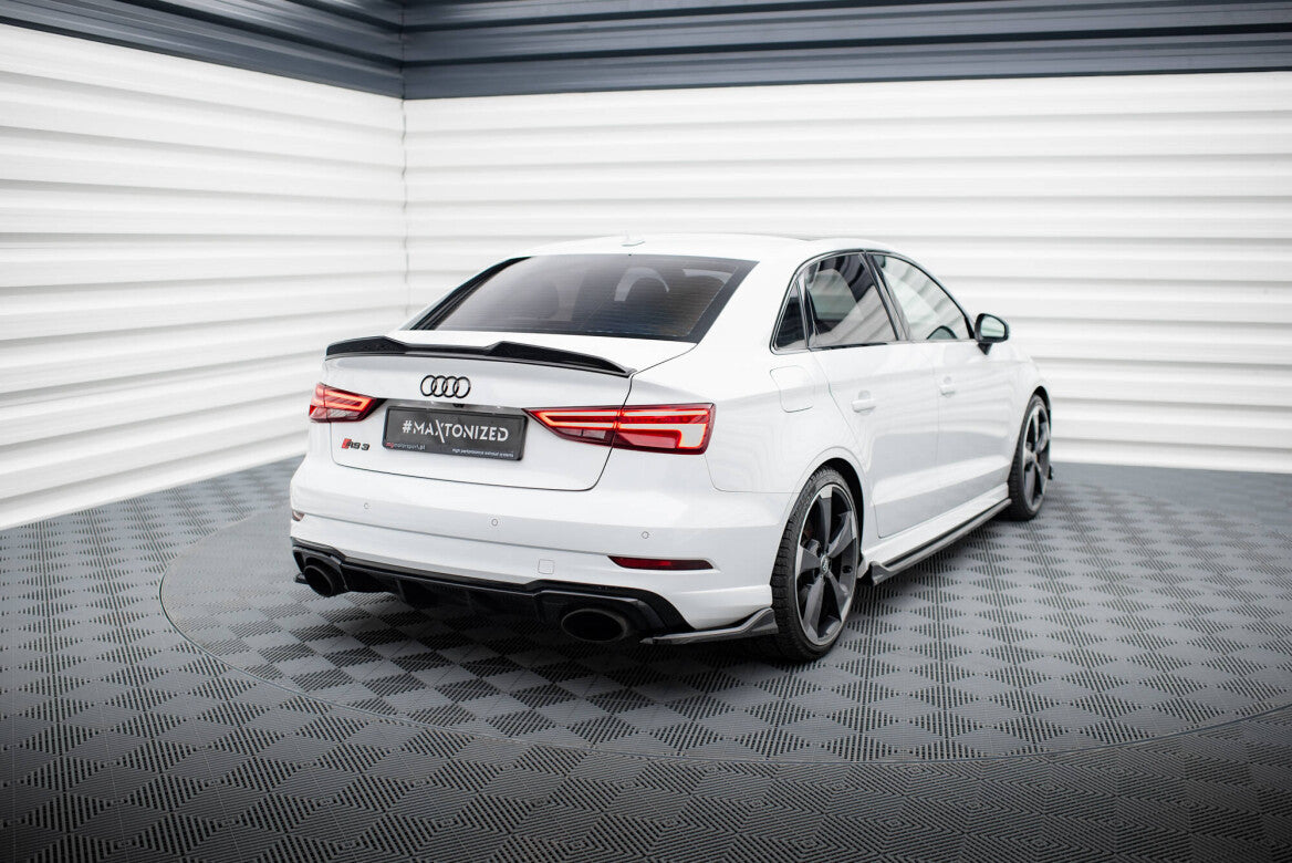 Heck Ansatz Flaps Diffusor V.3 für Audi RS3 Limousine 8V Facelift   Maxton Design
