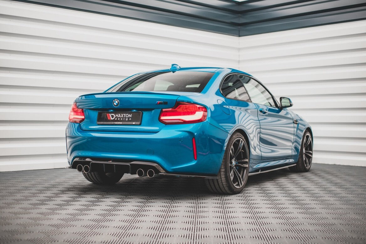 Heck Ansatz Flaps Diffusor V.3 für BMW M2 F87   Maxton Design