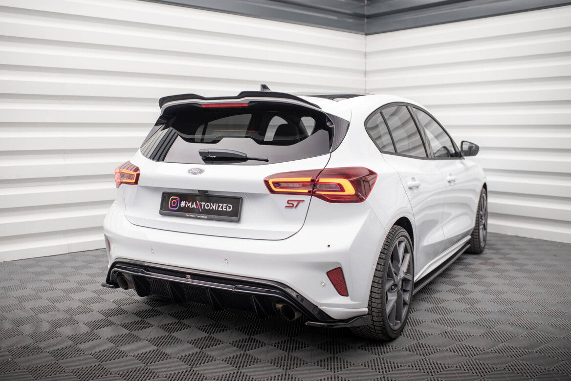 Heck Ansatz Flaps Diffusor V.3 für Ford Focus ST Mk4   Maxton Design