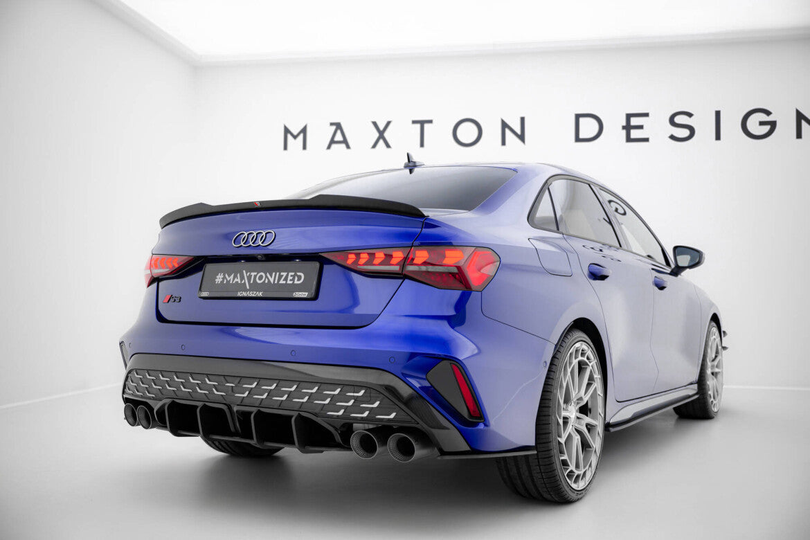 Heck Spoiler Aufsatz Abrisskante für Audi A3 / A3 S-Line Limousine 8Y   Maxton Design