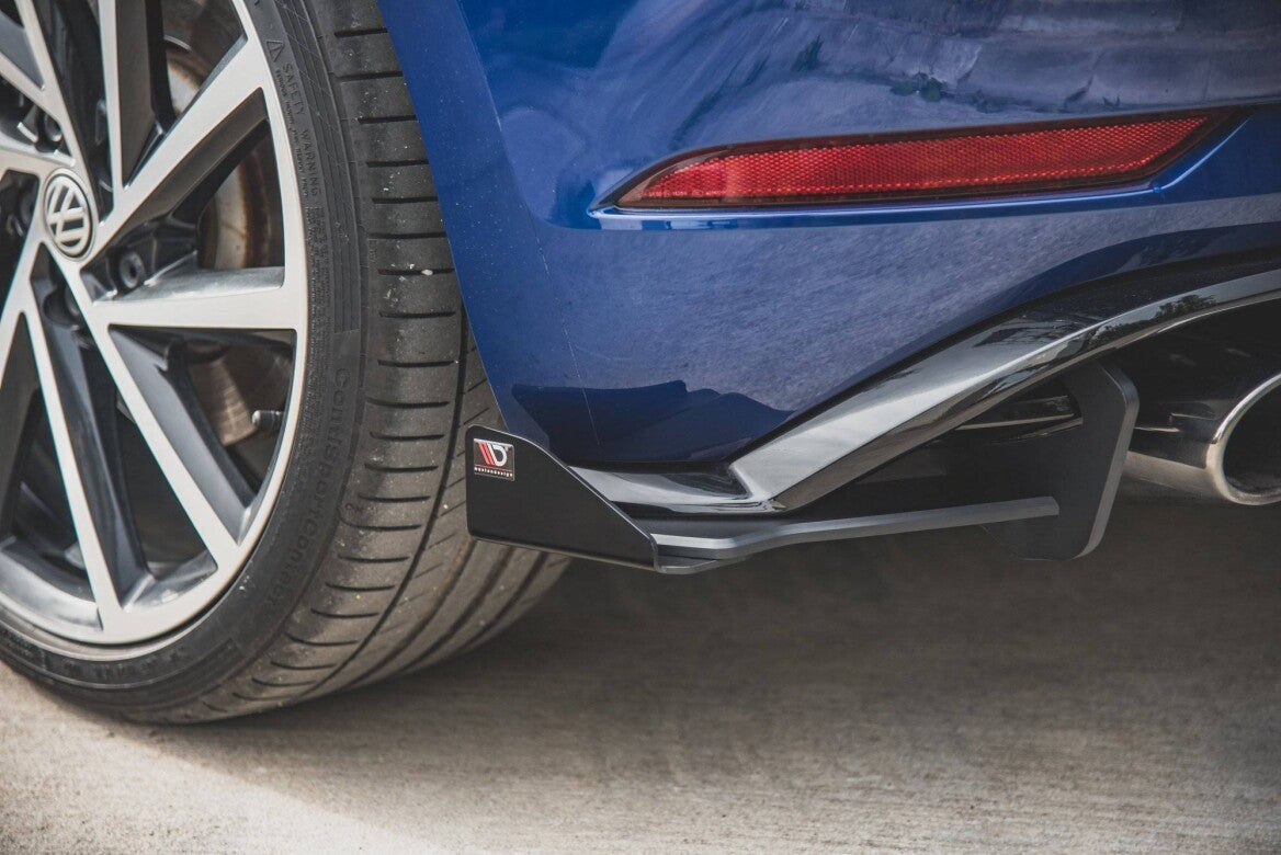 Heck Stoßstangen Flaps / Wings für VW Golf 7 R Facelift   Maxton Design