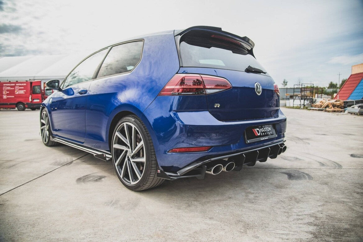 Heck Stoßstangen Flaps / Wings für VW Golf 7 R Facelift   Maxton Design