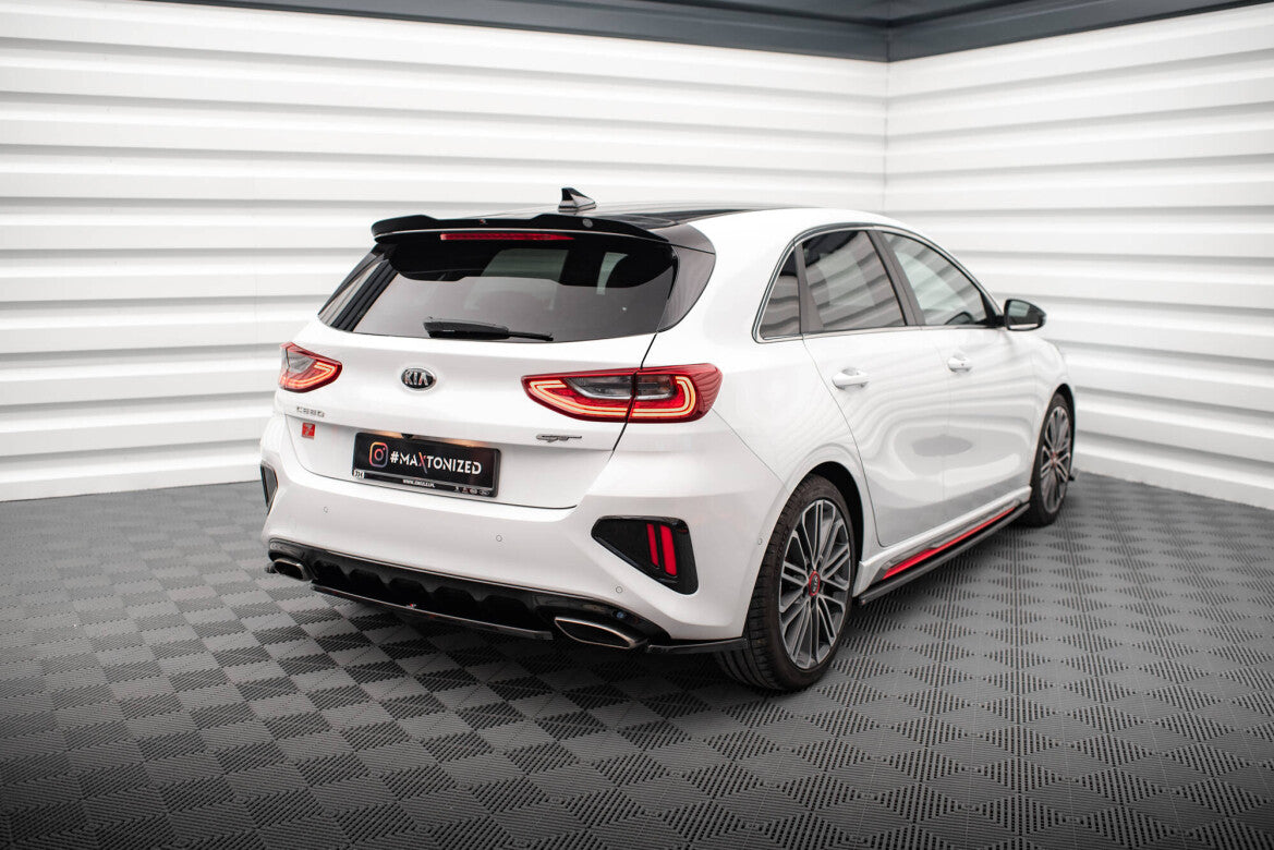 Mittlerer Cup Diffusor Heck Ansatz für Kia Ceed GT   Maxton Design
