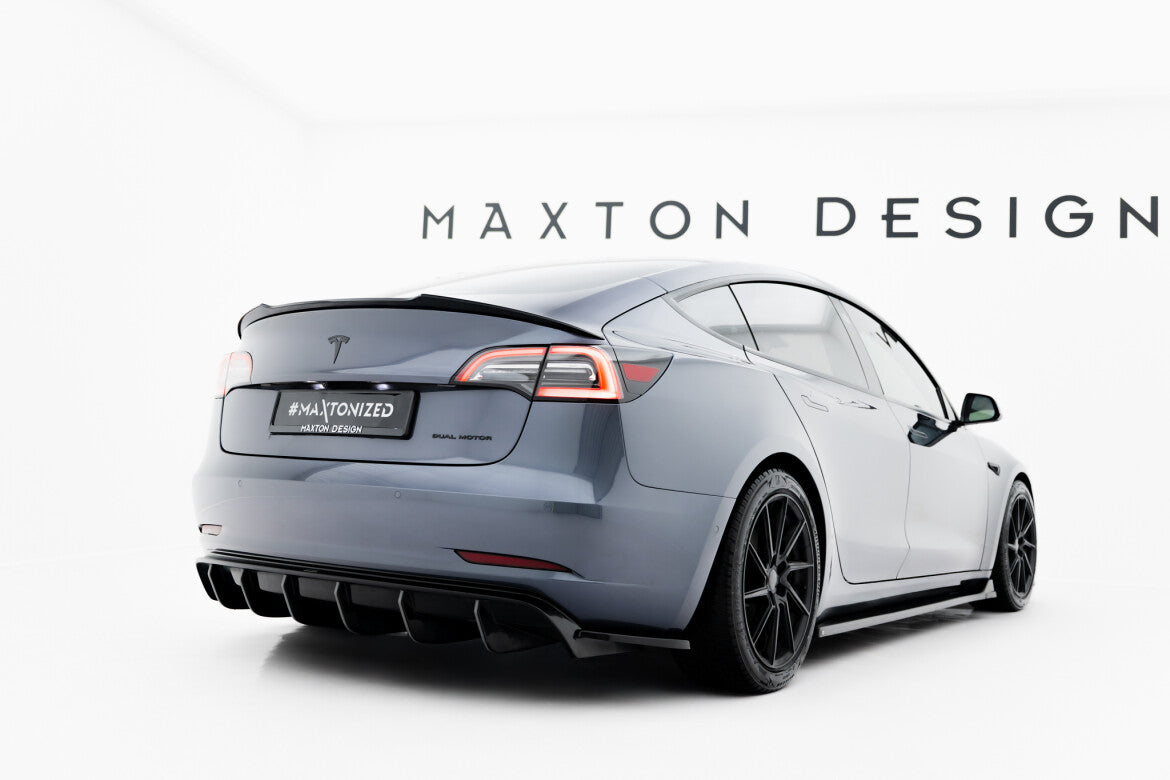 Heck Spoiler Aufsatz Abrisskante für Tesla Model 3   Maxton Design