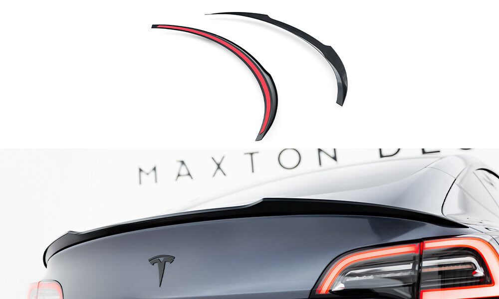 Heck Spoiler Aufsatz Abrisskante für Tesla Model 3   Maxton Design