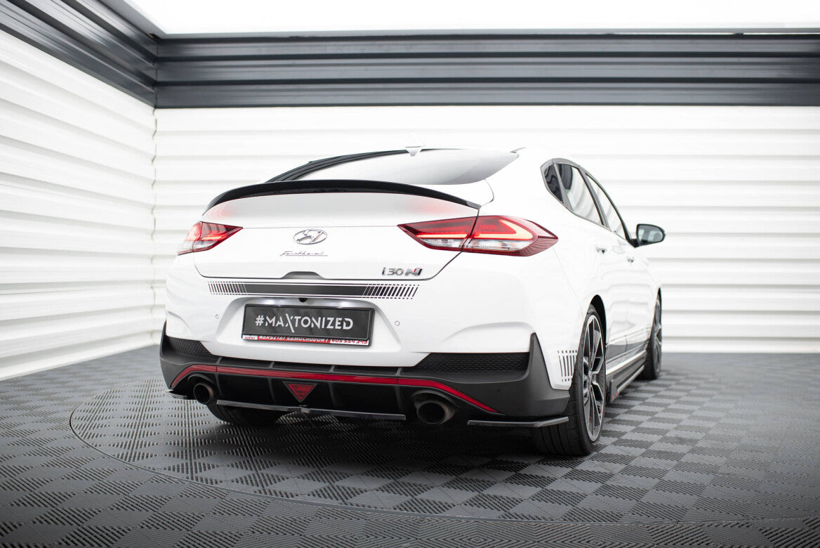 Mittlerer Cup Diffusor Heck Ansatz DTM Look für Hyundai I30 N Fastback   Maxton Design