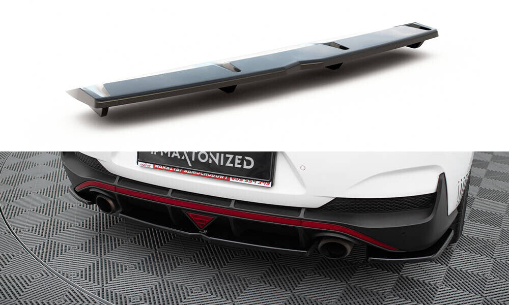 Mittlerer Cup Diffusor Heck Ansatz DTM Look für Hyundai I30 N Fastback   Maxton Design