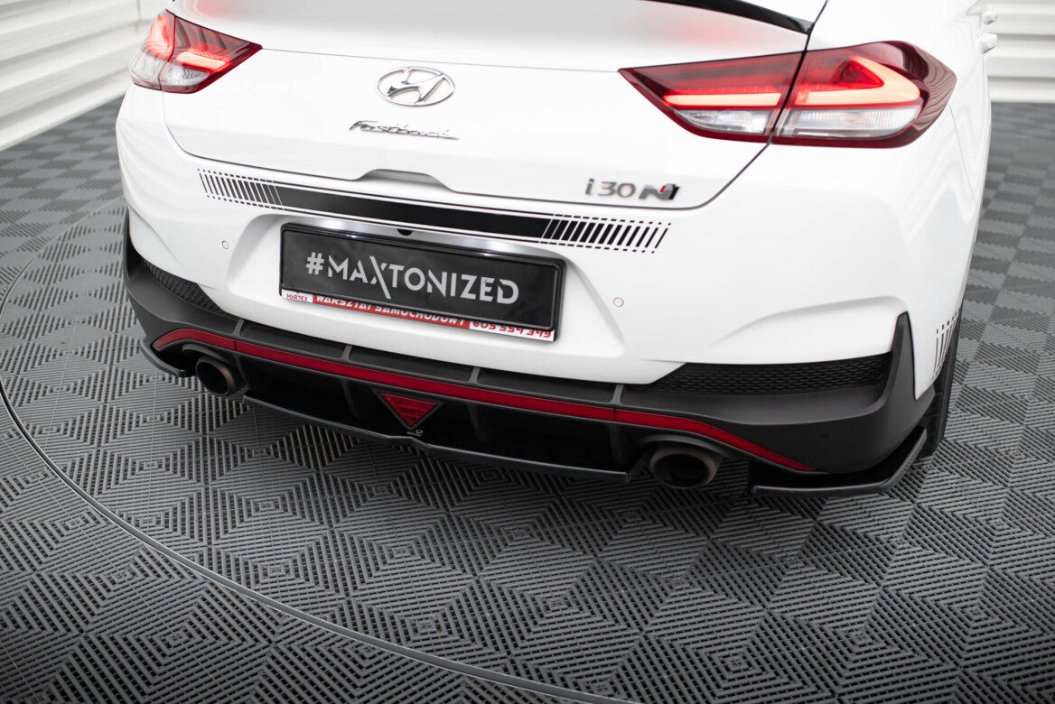 Mittlerer Cup Diffusor Heck Ansatz DTM Look für Hyundai I30 N Fastback   Maxton Design