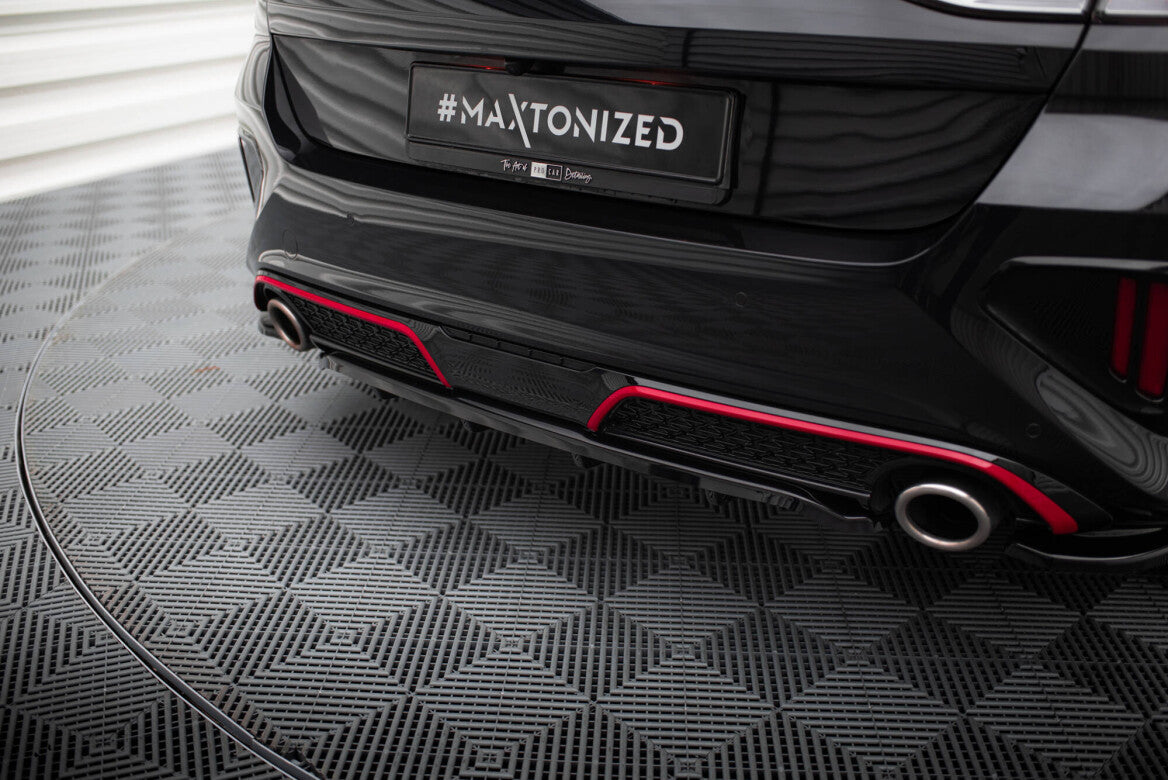 Mittlerer Cup Diffusor Heck Ansatz DTM Look für Kia Ceed GT Facelift   Maxton Design