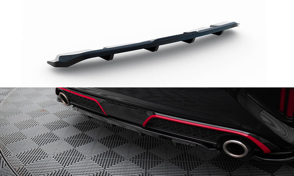 Mittlerer Cup Diffusor Heck Ansatz DTM Look für Kia Ceed GT Facelift   Maxton Design