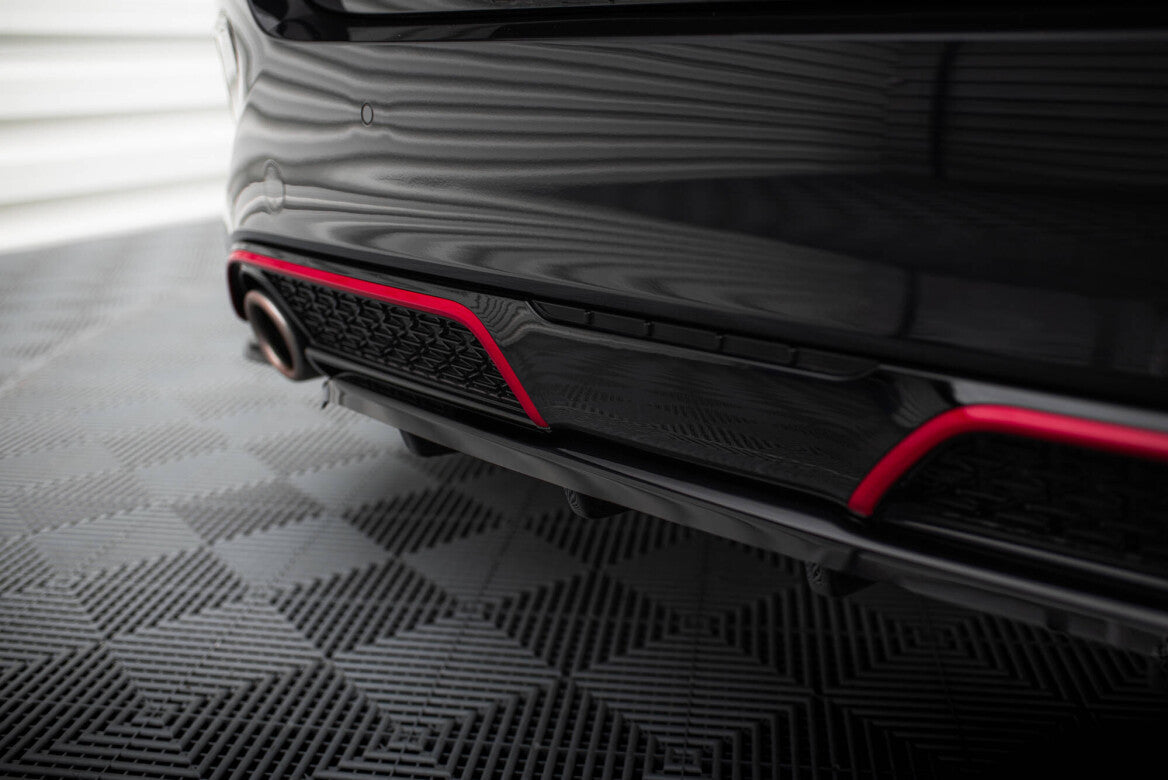 Mittlerer Cup Diffusor Heck Ansatz DTM Look für Kia Ceed GT Facelift   Maxton Design