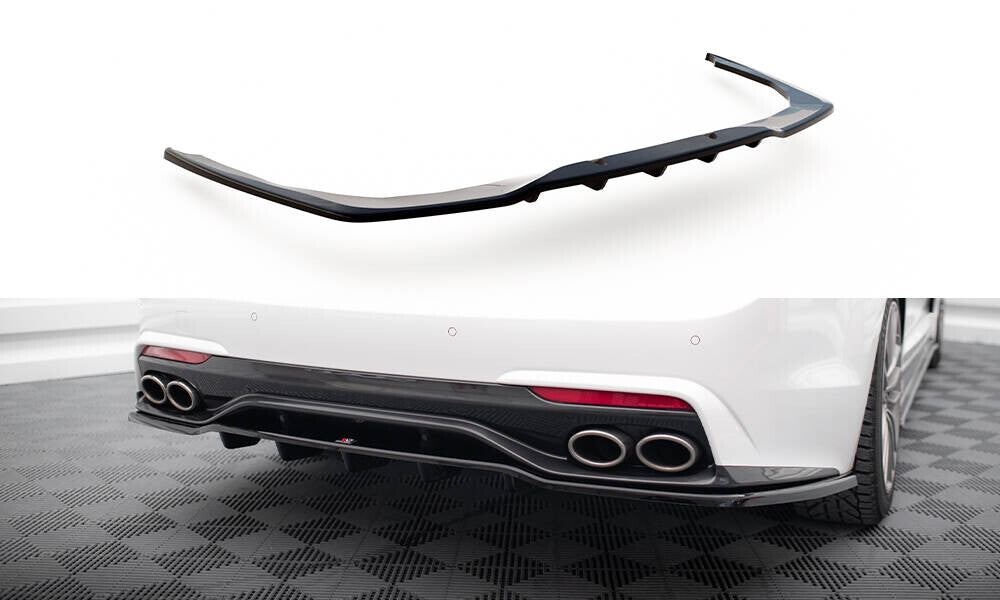 Mittlerer Cup Diffusor Heck Ansatz DTM Look für Kia Stinger   Maxton Design