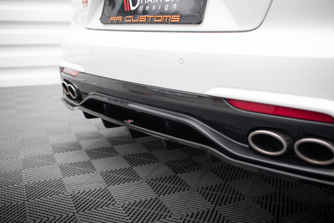 Mittlerer Cup Diffusor Heck Ansatz DTM Look für Kia Stinger   Maxton Design