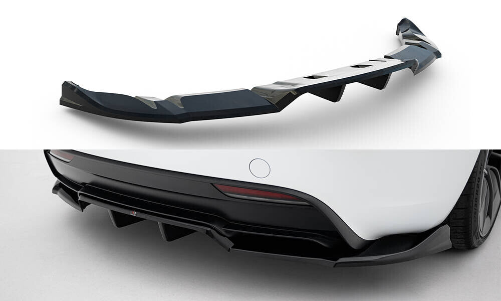 Diffusor Heck Ansatz DTM Look V.1 für Tesla Model 3 Performance FL   Maxton Design