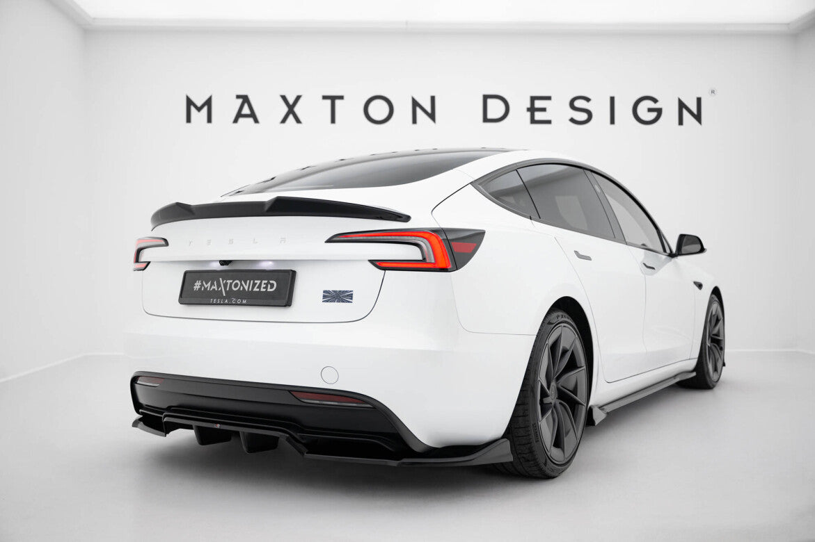 Diffusor Heck Ansatz DTM Look V.1 für Tesla Model 3 Performance FL   Maxton Design