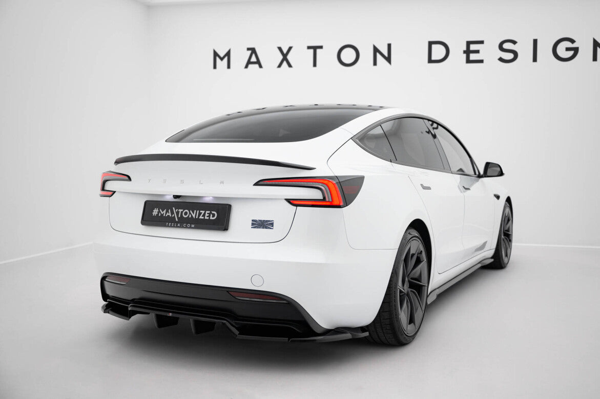 Diffusor Heck Ansatz DTM Look V.2 für Tesla Model 3 Performance FL   Maxton Design