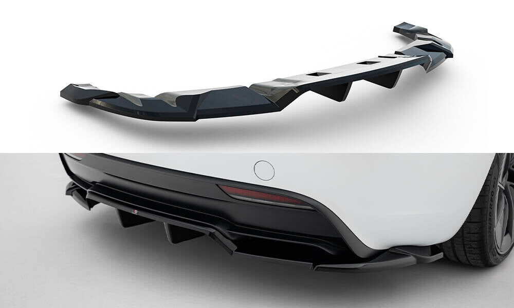 Diffusor Heck Ansatz DTM Look V.2 für Tesla Model 3 Performance FL   Maxton Design