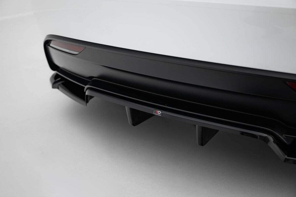 Diffusor Heck Ansatz DTM Look V.2 für Tesla Model 3 Performance FL   Maxton Design