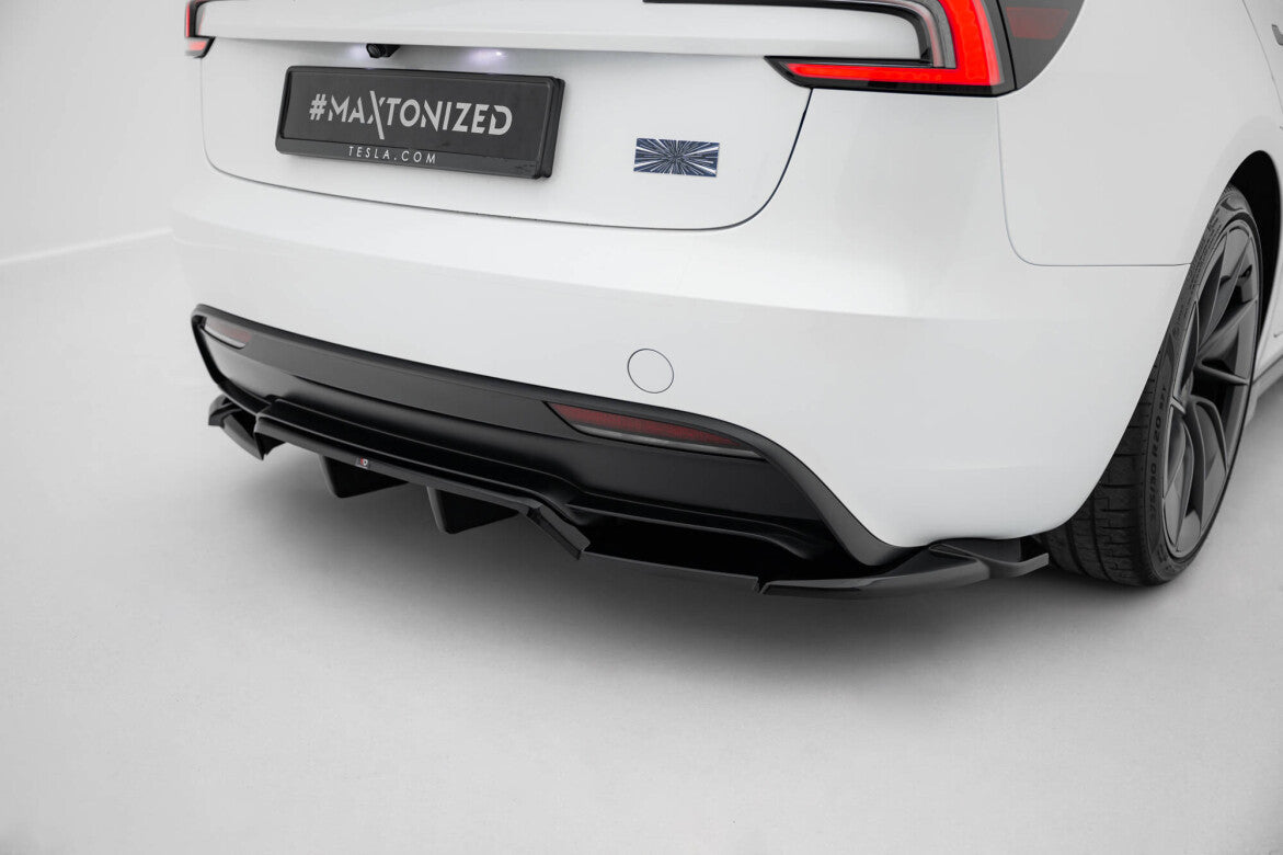 Diffusor Heck Ansatz DTM Look V.2 für Tesla Model 3 Performance FL   Maxton Design