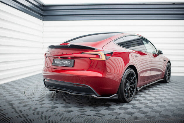 Mittlerer Cup Diffusor Heck Ansatz DTM Look V.2 für Tesla Model 3 Project HighlandFL   Maxton Design