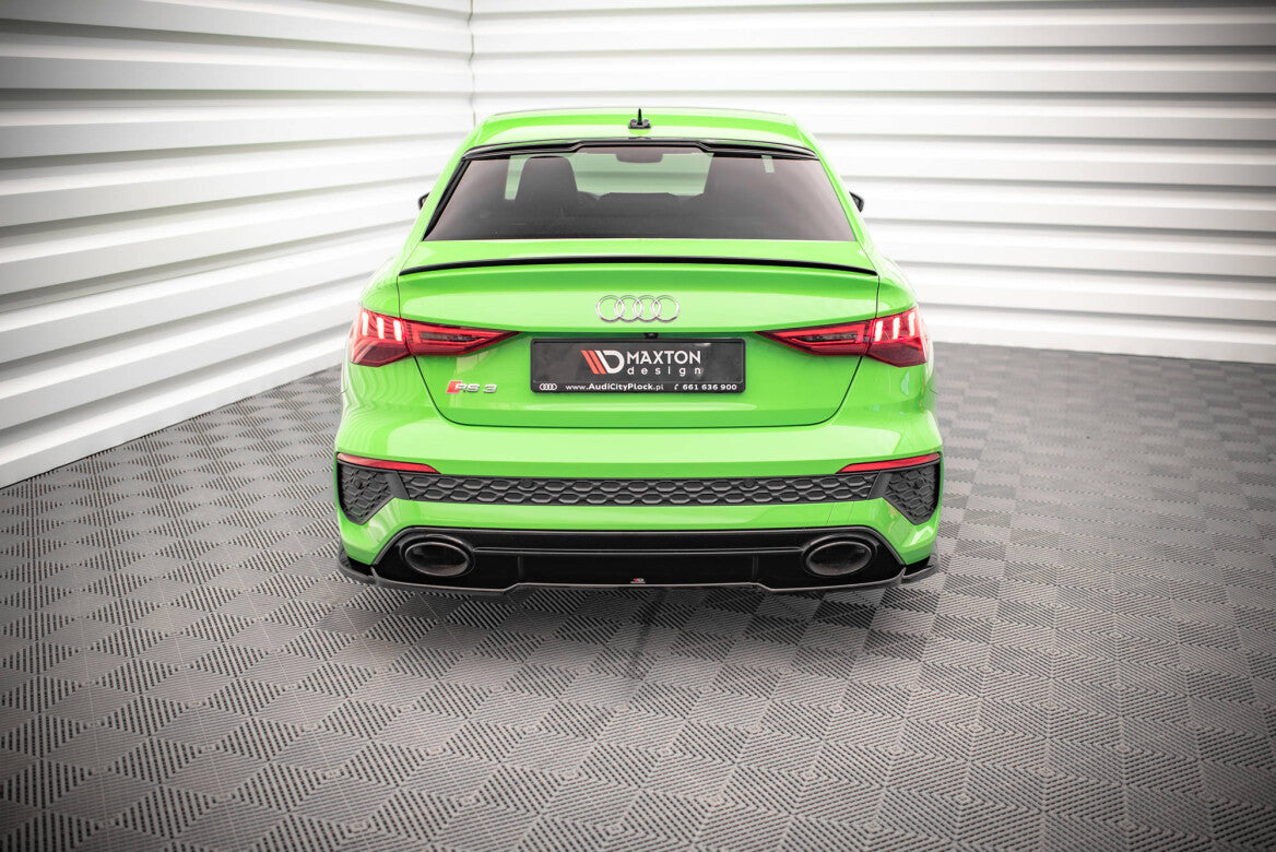 Mittlerer Cup Diffusor Heck Ansatz für Audi RS3 Limousine 8Y   Maxton Design