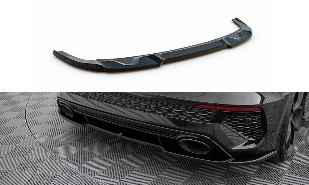 Mittlerer Cup Diffusor Heck Ansatz für Audi RS3 Sportback 8Y   Maxton Design