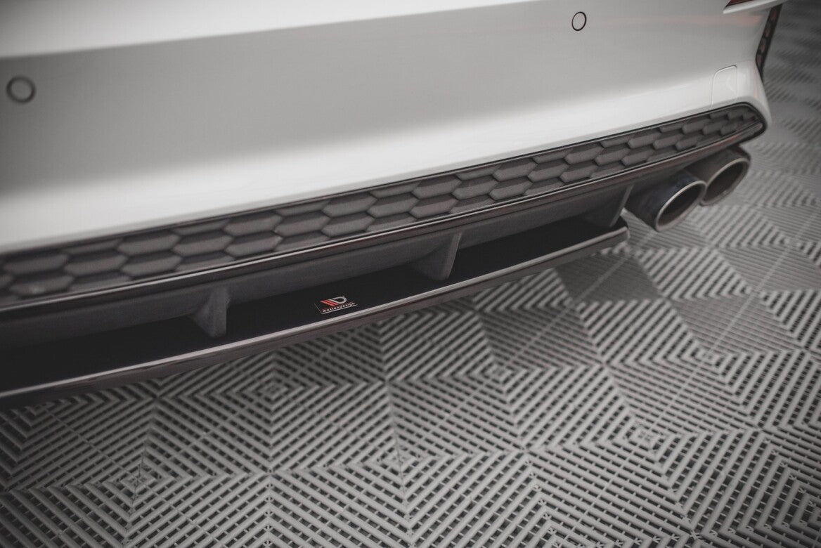 Mittlerer Cup Diffusor Heck Ansatz für Audi S3 8Y   Maxton Design