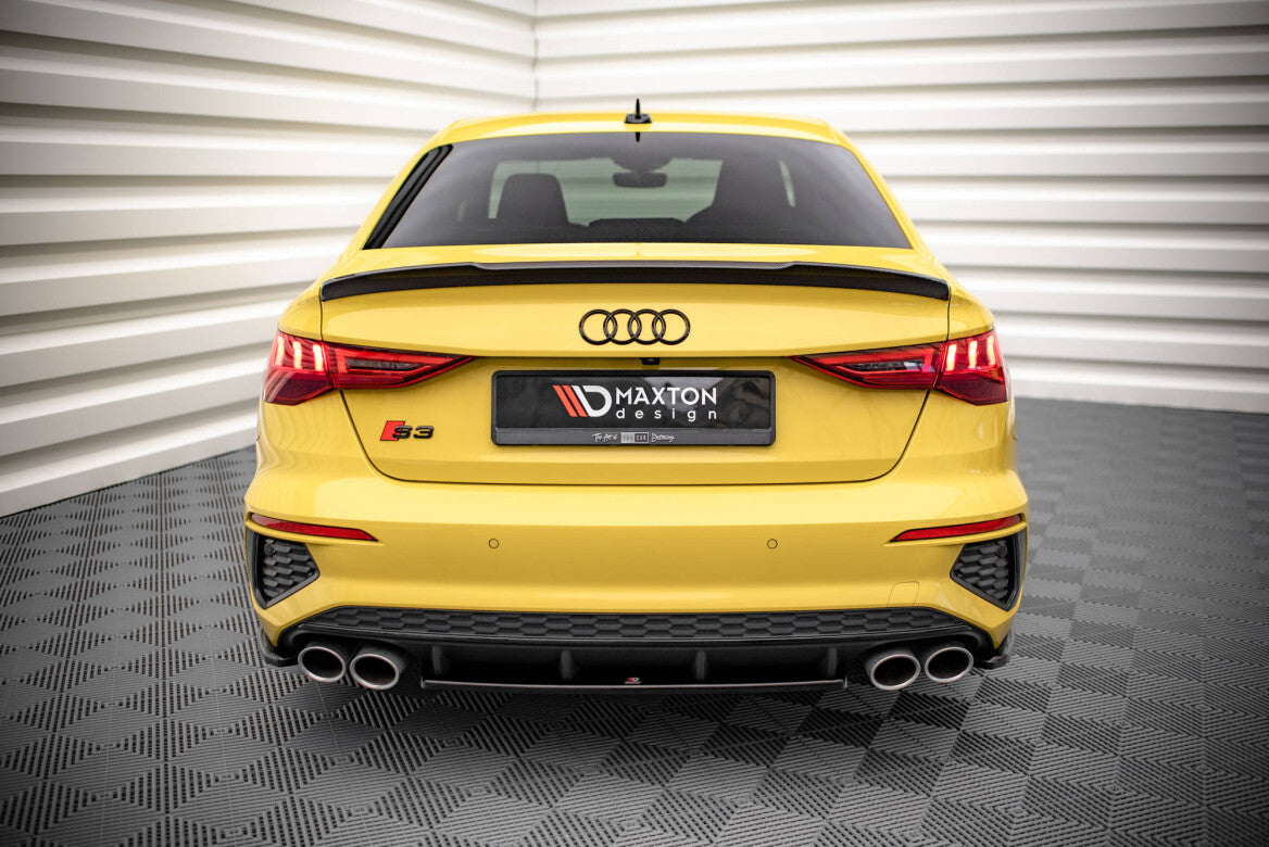Mittlerer Cup Diffusor Heck Ansatz für Audi S3 Limousine 8Y   Maxton Design
