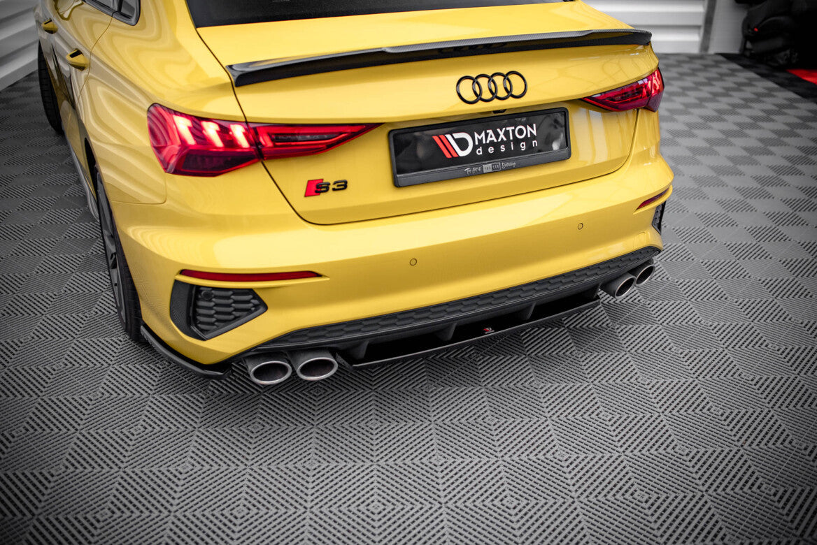 Mittlerer Cup Diffusor Heck Ansatz für Audi S3 Limousine 8Y   Maxton Design