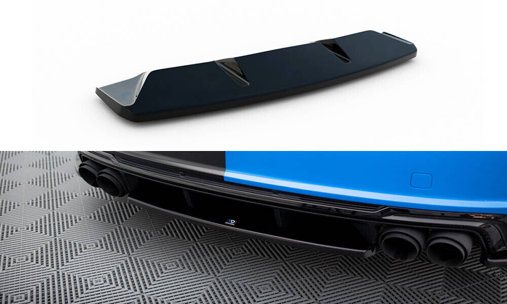 Mittlerer Cup Diffusor Heck Ansatz für Audi TT S 8S FL   Maxton Design