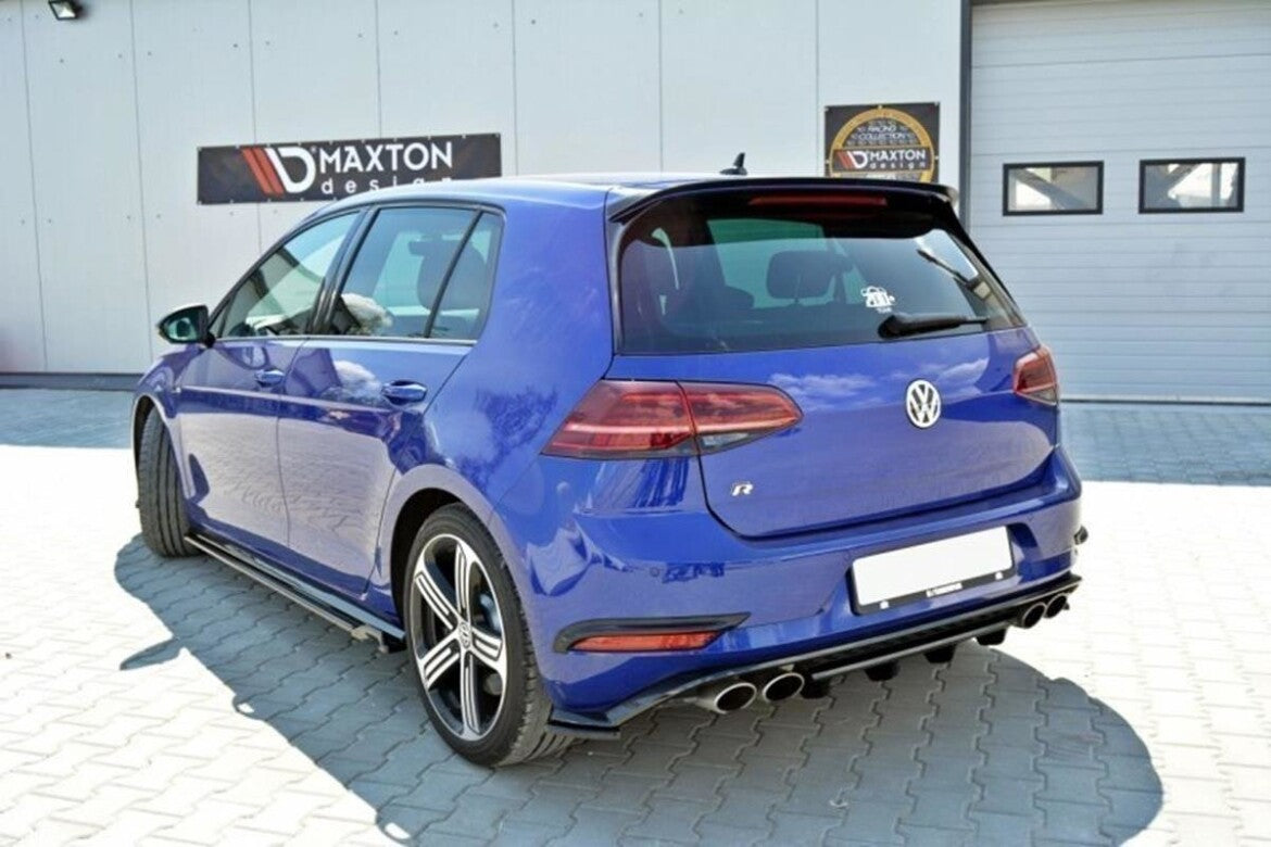 Mittlerer Cup Diffusor Heck Ansatz für VW GOLF 7 R Facelift   Maxton Design