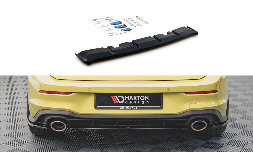 Mittlerer Cup Diffusor Heck Ansatz für VW Golf 8 GTI Clubsport   Maxton Design