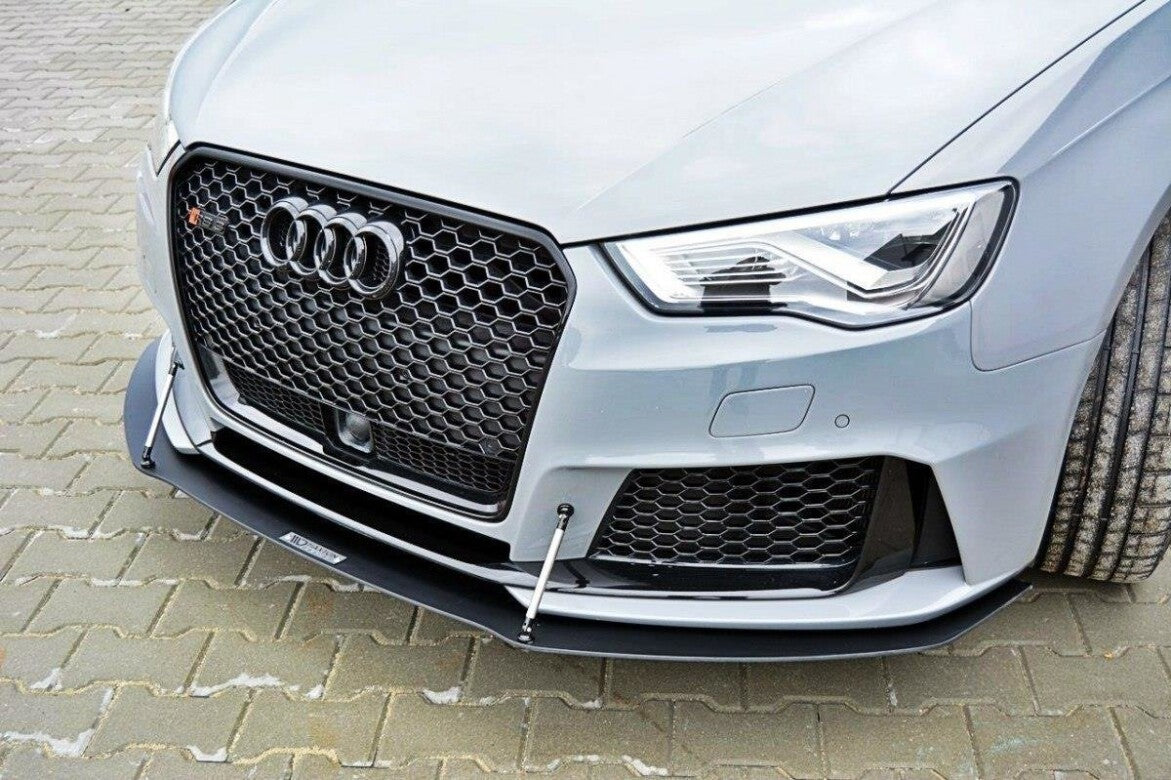 Racing Cup Spoilerlippe Front Ansatz für Audi RS3 8V SPORTBACK   Maxton Design
