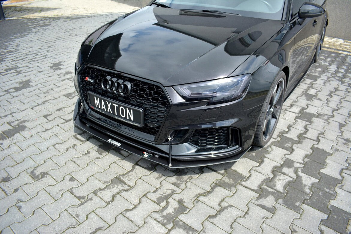 Racing Cup Spoilerlippe Front Ansatz V.1 für Audi RS3 8V FL Sportback   Maxton Design