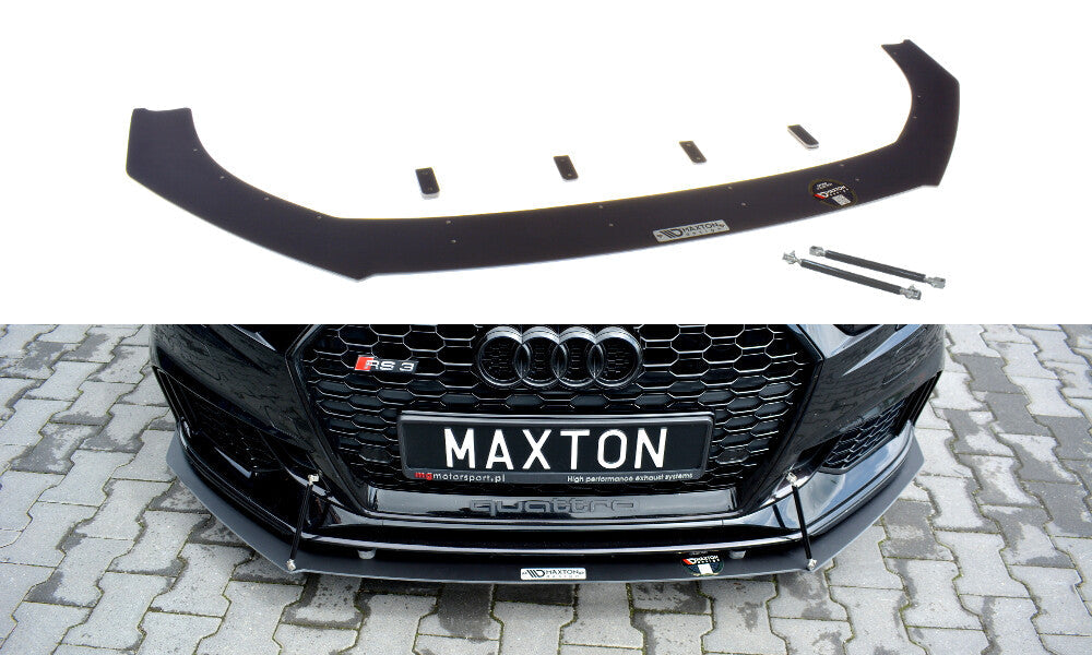 Racing Cup Spoilerlippe Front Ansatz V.1 für Audi RS3 8V FL Sportback   Maxton Design