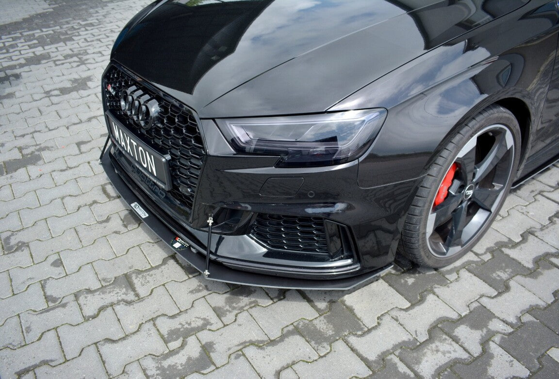 Racing Cup Spoilerlippe Front Ansatz V.1 für Audi RS3 8V FL Sportback   Maxton Design