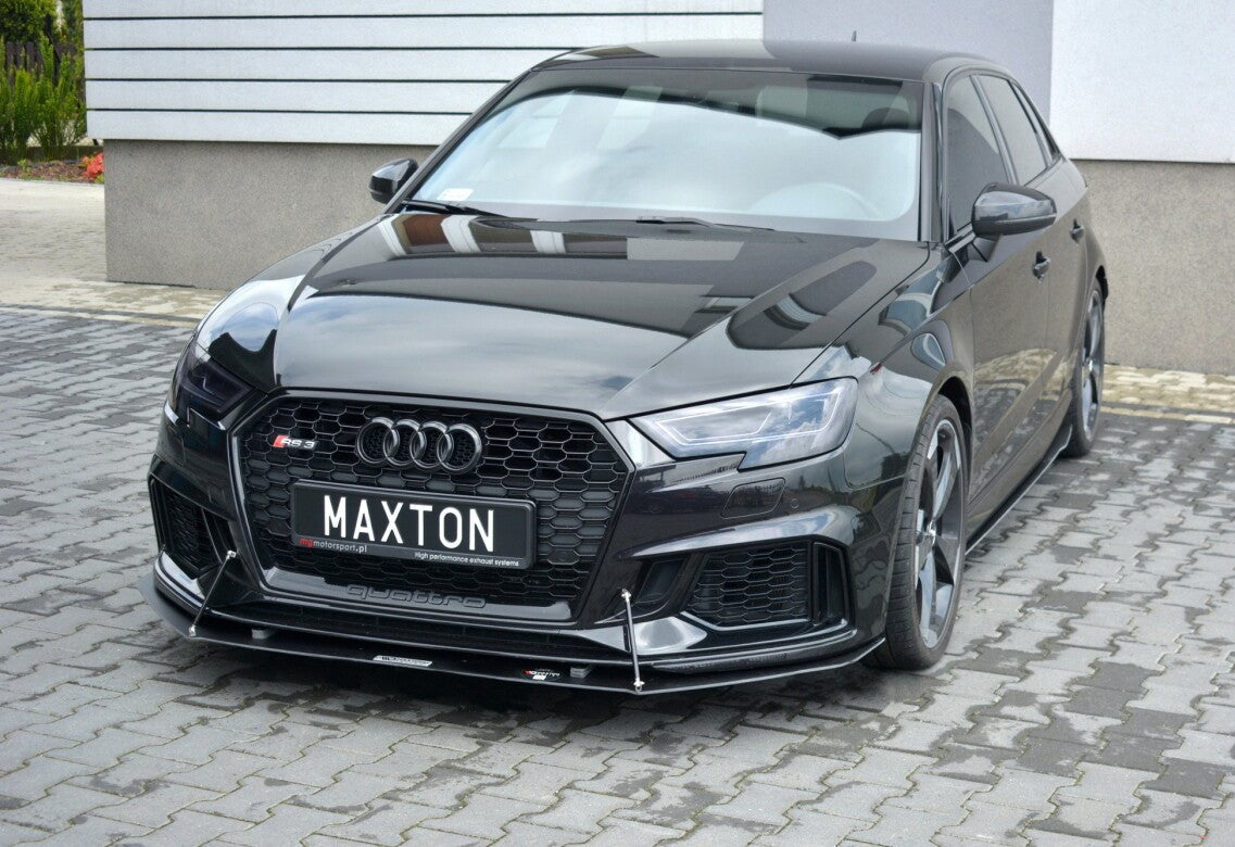 Racing Cup Spoilerlippe Front Ansatz V.1 für Audi RS3 8V FL Sportback   Maxton Design
