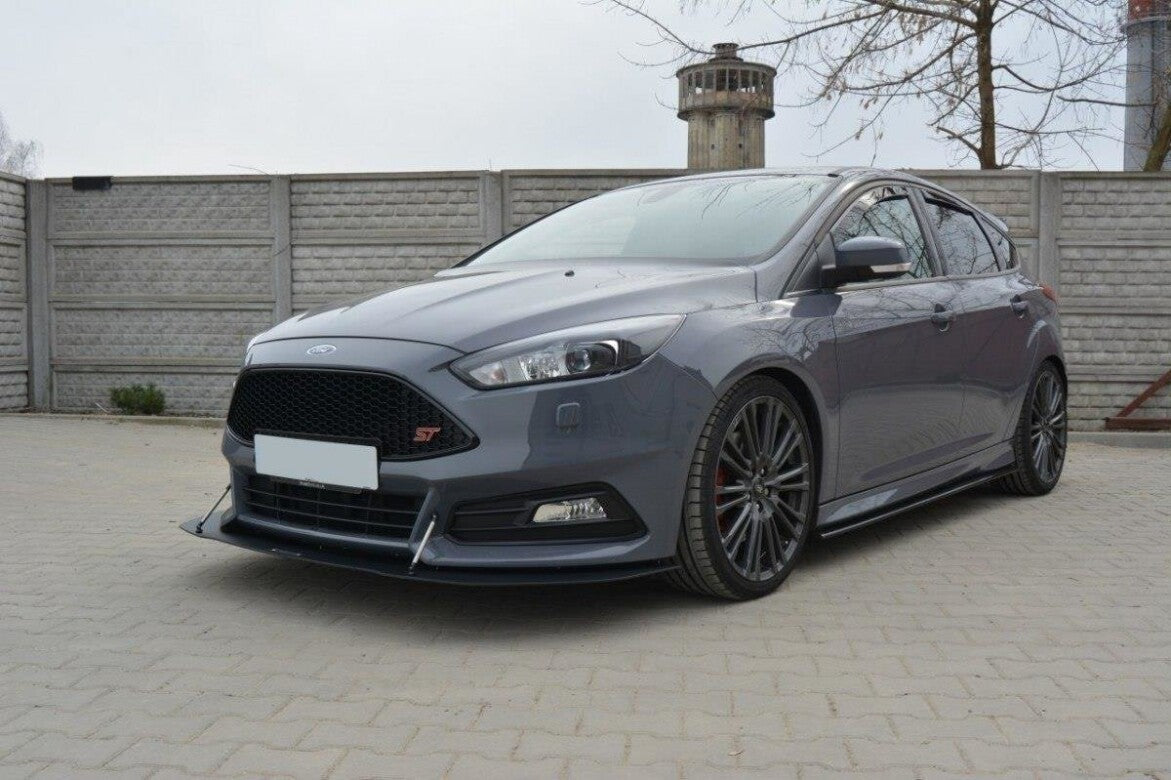 Racing Cup Spoilerlippe Front Ansatz V.1 für Ford Focus ST Mk3 FL   Maxton Design