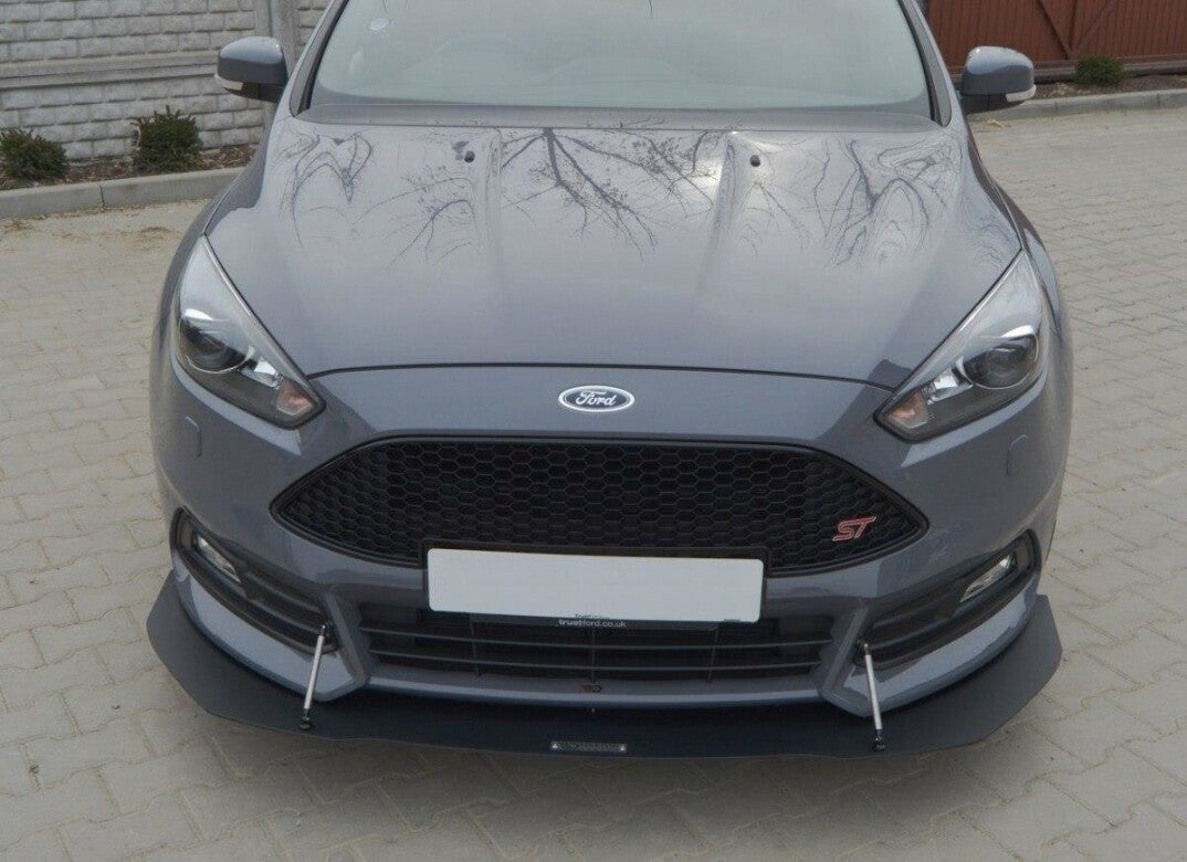Racing Cup Spoilerlippe Front Ansatz V.1 für Ford Focus ST Mk3 FL   Maxton Design