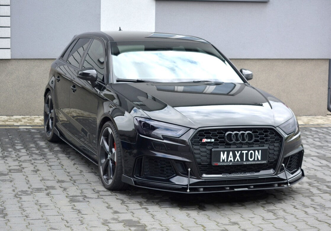 Racing Cup Spoilerlippe Front Ansatz V.2 für Audi RS3 8V FL Sportback   Maxton Design