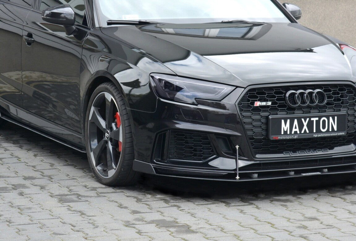 Racing Cup Spoilerlippe Front Ansatz V.2 für Audi RS3 8V FL Sportback   Maxton Design