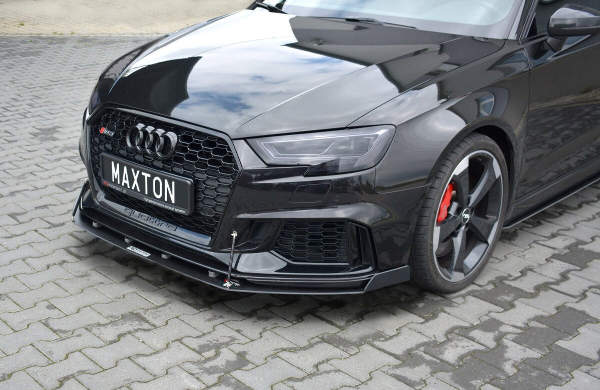 Racing Cup Spoilerlippe Front Ansatz V.2 für Audi RS3 8V FL Sportback   Maxton Design