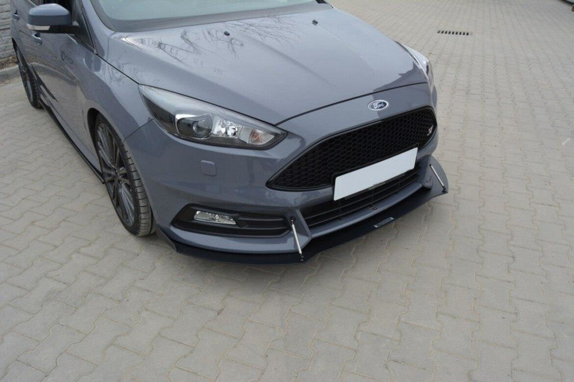 Racing Cup Spoilerlippe Front Ansatz V.2 für Ford Focus ST Mk3 FL   Maxton Design